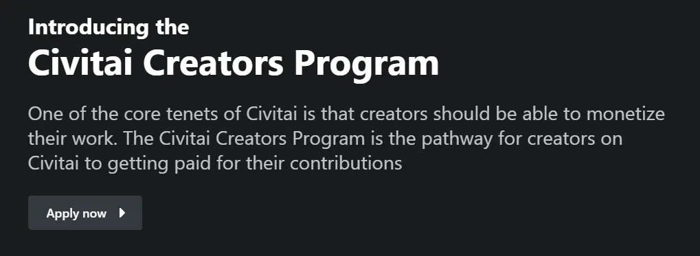 Join the CivitAI Creators Program