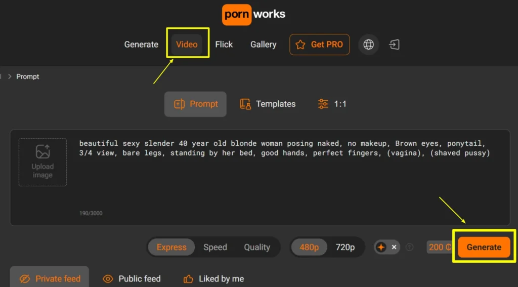 PornWorks AI Video Generator