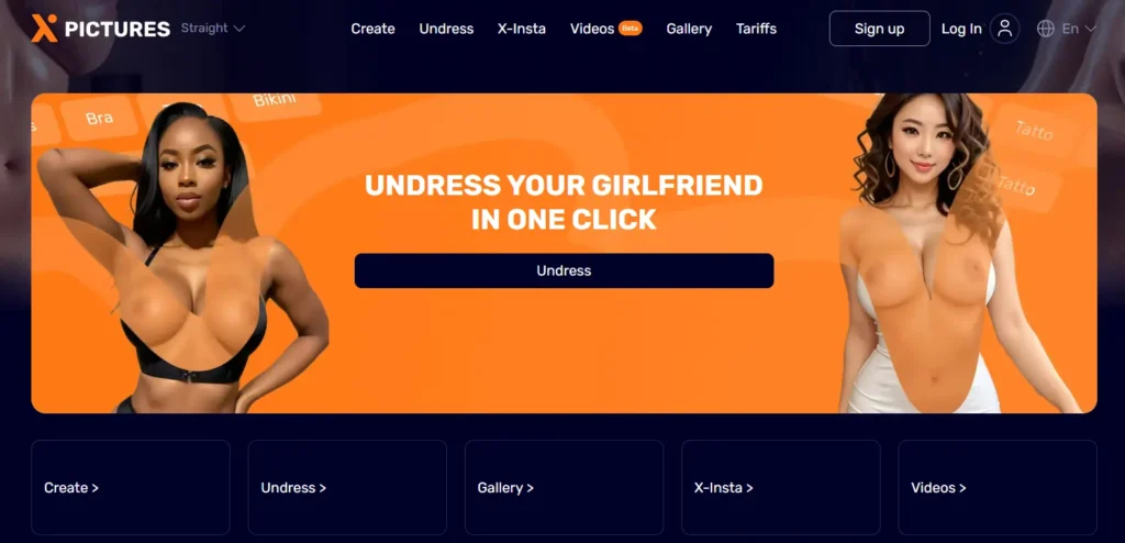 Xpictures AI Homepage